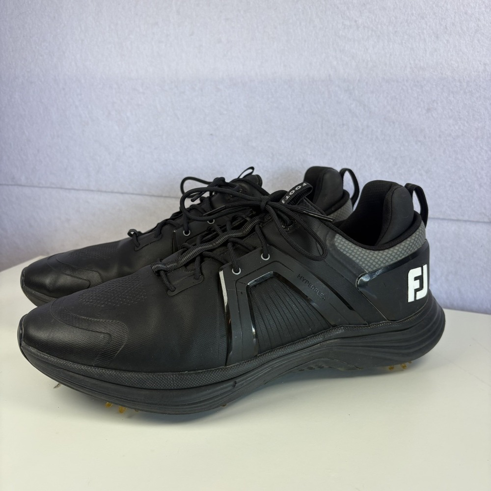 FootJoy HyperFlex Golf Shoes Black Charcoal Spiked 55468 Mens Size 10 M